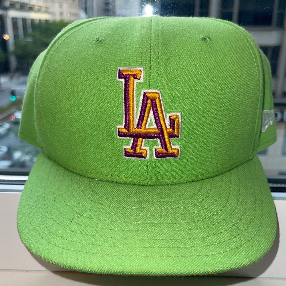 LOS ANGELES DODGERS NEW ERA 59FIFTY GENUINE MERCHANDISE MLB FITTED HAT 7 5/8